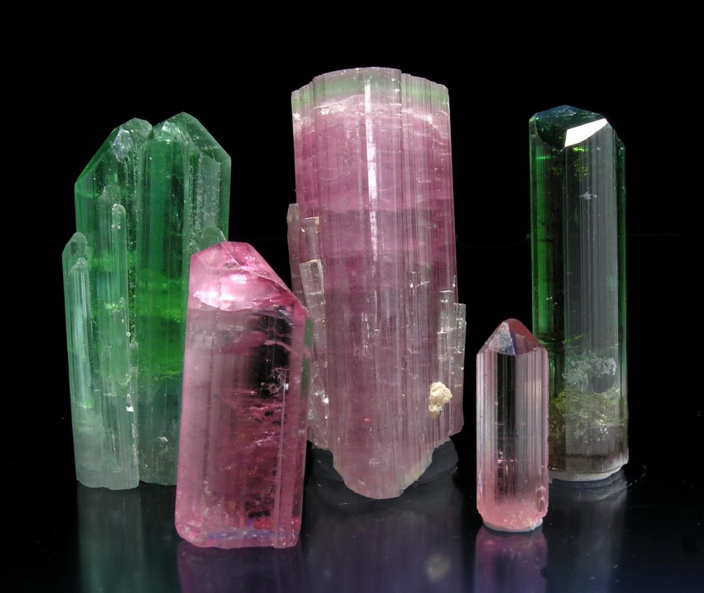 5 Tourmaline crystals