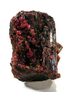 Ruby (red) on Painite