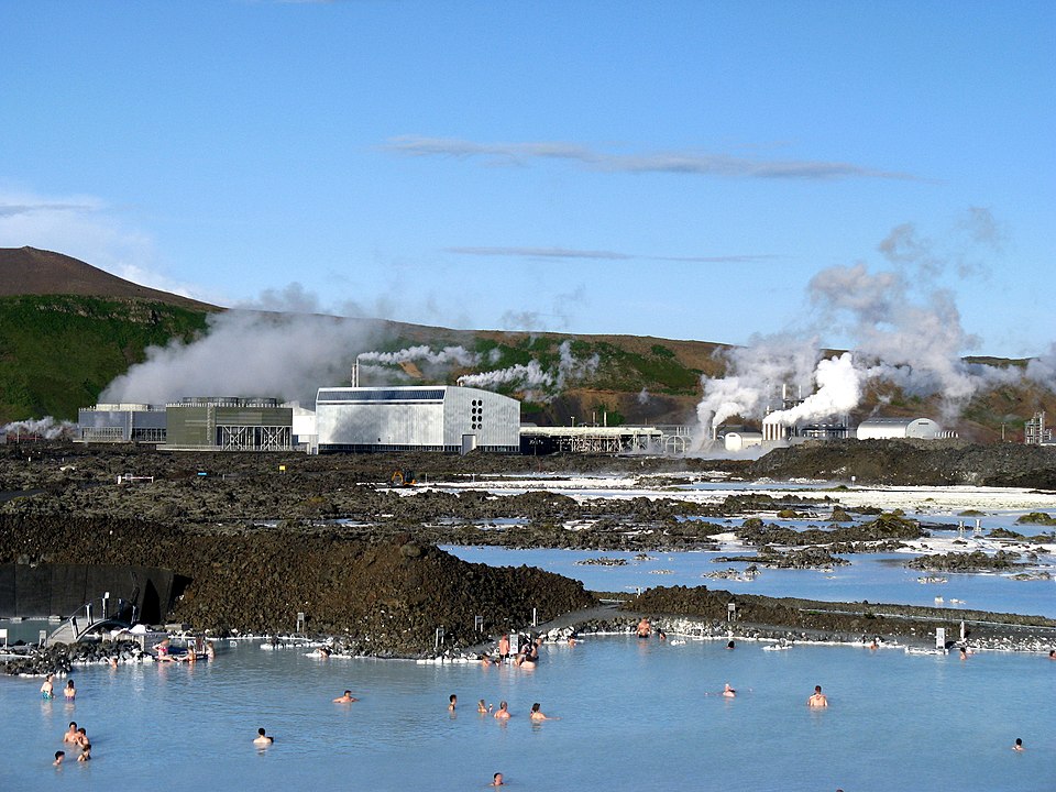 Blue Lagoon and the Svartsengi geothermal power station, Iceland